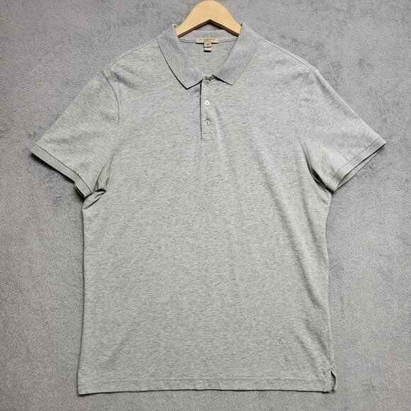 Burberry Brit Shirt Women’s XL Gray Polo Plaid Lined Collar Short Sleeve Distres - Picture 1 of 11